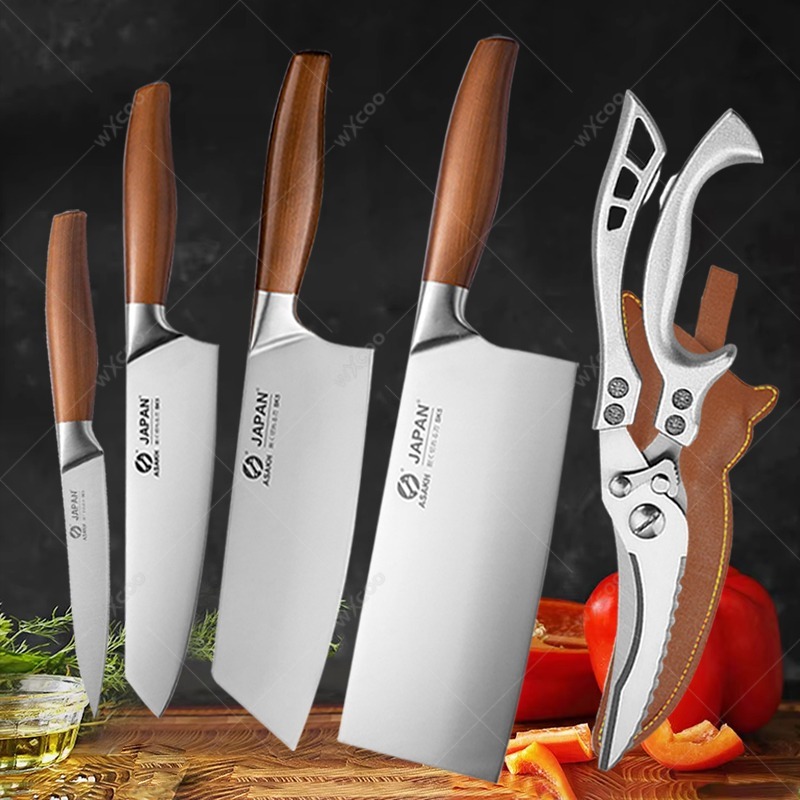 Commercial Kitchen Knife Set - WXCOO Japanese Kitchen Knives Stainless Steel