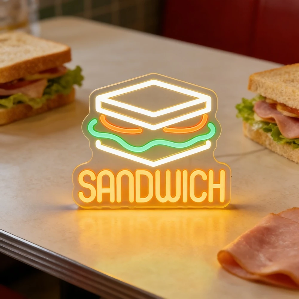 Commercial Kitchen Lighting Design - Food Neon Sign for Shop Sign