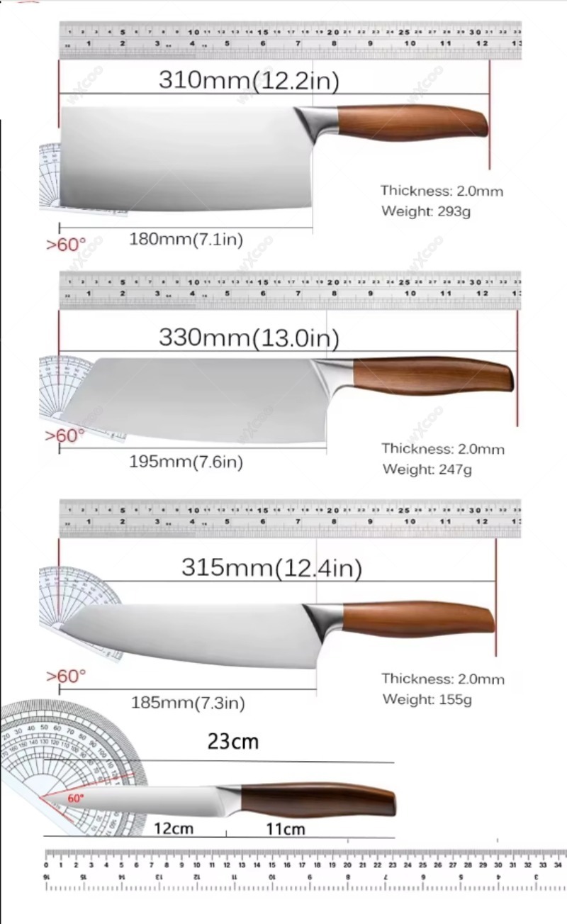 WXCOO Japanese Kitchen Knives  - Commercial Kitchen Knife Set 评论和价格