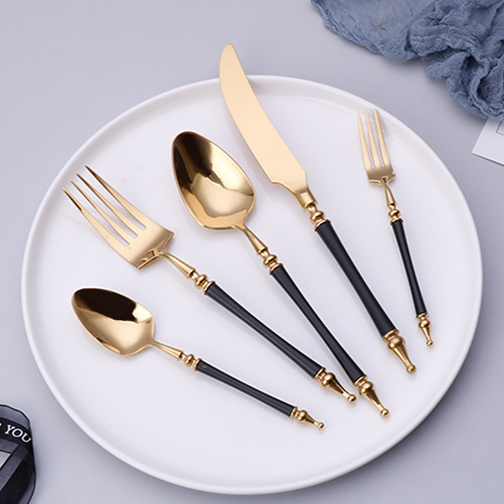 Luxury Western Gold Dinnerware - Commercial Kitchen Knife Set 评论和价格