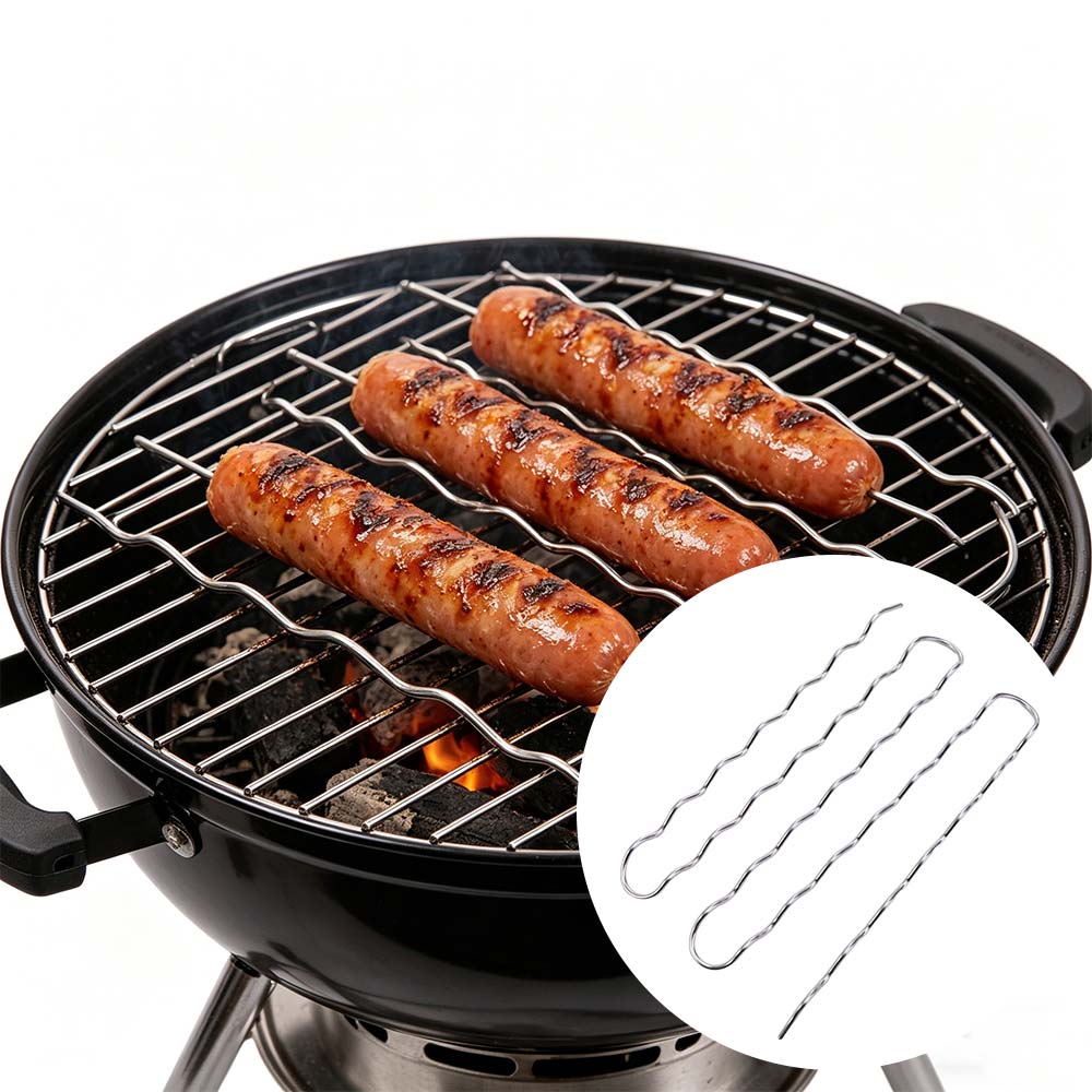 Stainless Steel BBQ Sausage Ro - Hot Dog Roller Grill 评论和价格