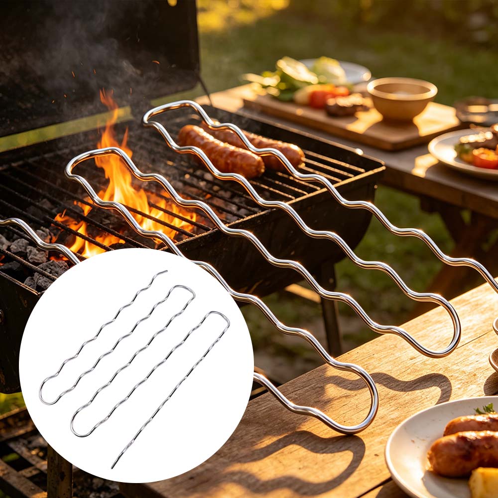 Stainless Steel BBQ Sausage Ro - Hot Dog Roller Grill 评论和价格