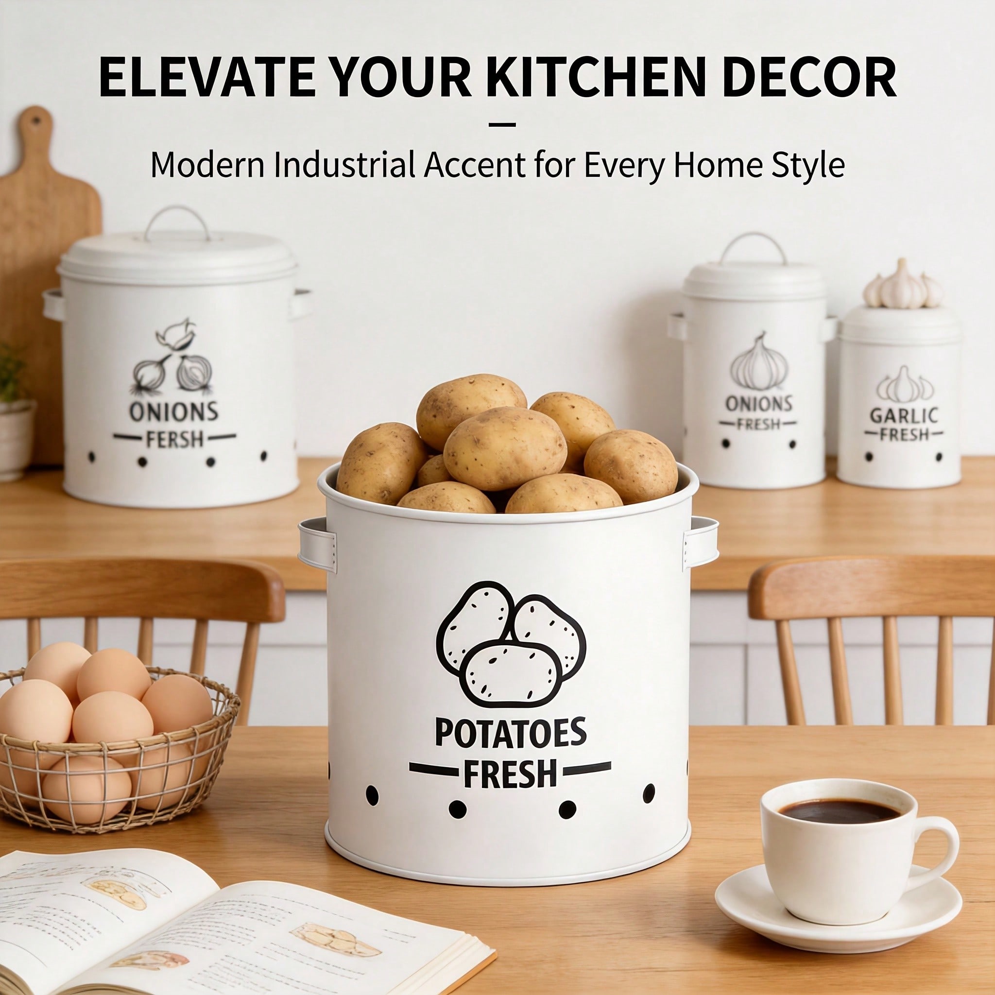 Potato Onion Garlic Storage Bi - Commercial Kitchen Organization 评论和价格
