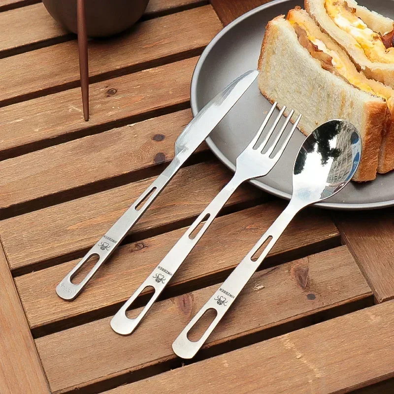 HWZBBEN Titanium Fork Spoon Kn - Commercial Kitchen Knife Set 评论和价格