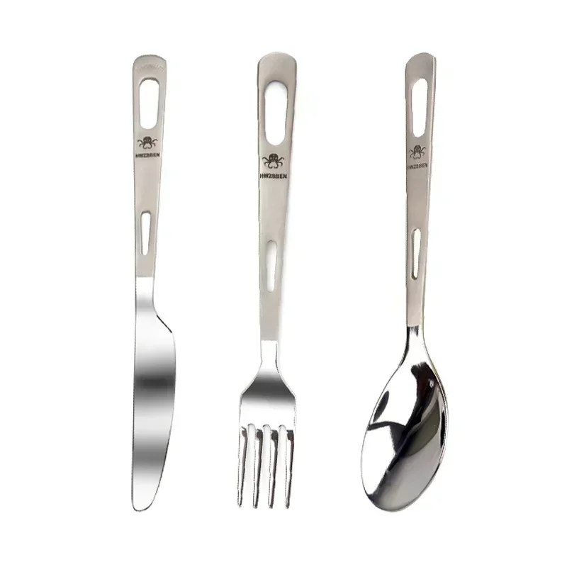 HWZBBEN Titanium Fork Spoon Kn - Commercial Kitchen Knife Set 评论和价格