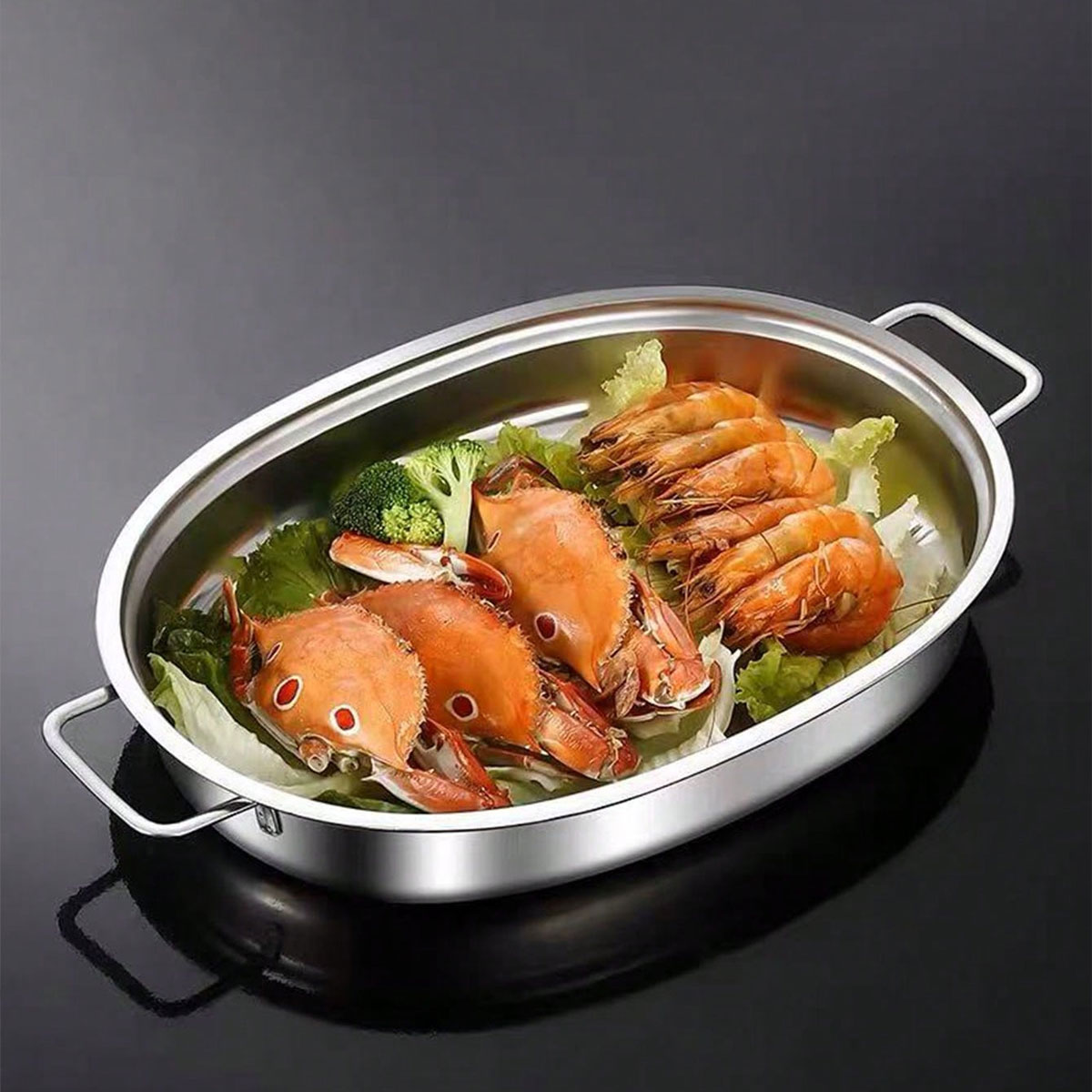 Stainless Steel Tray with Ears - Induction Cooker Commercial 评论和价格