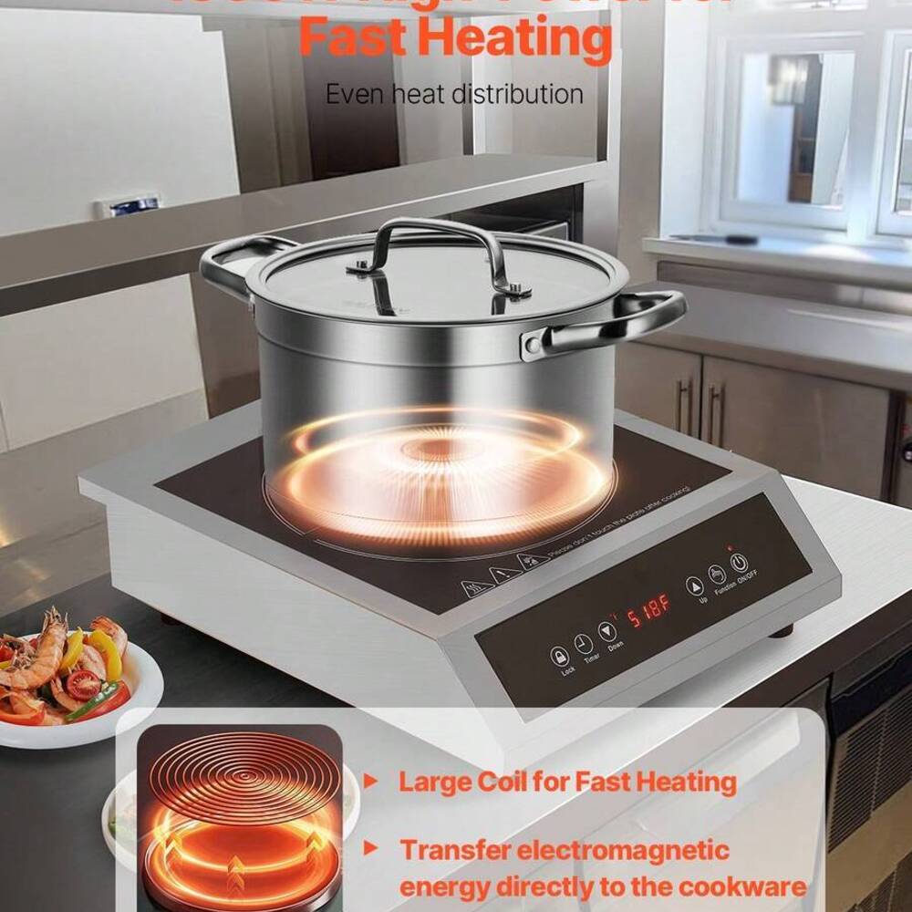 Portable Cooktop, 1800W Commer - Induction Cooker Commercial 评论和价格