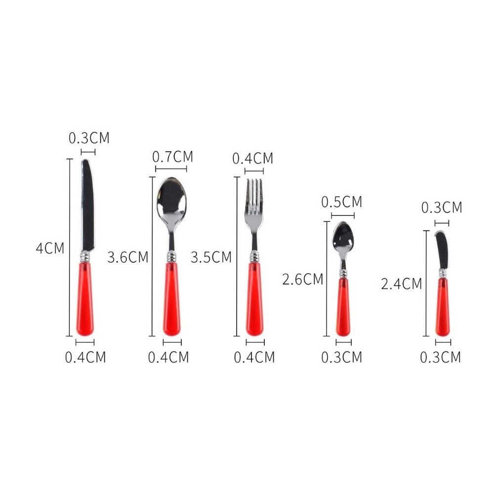 5pcs Set 1/6 Scale Miniature D - Commercial Kitchen Knife Set 评论和价格
