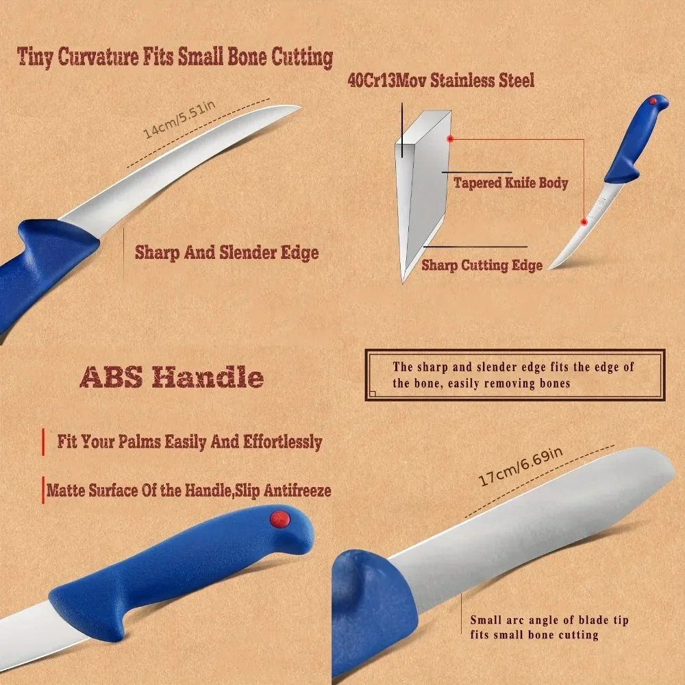 Super Sharp Boning Knives Supe - Commercial Kitchen Knife Set 评论和价格