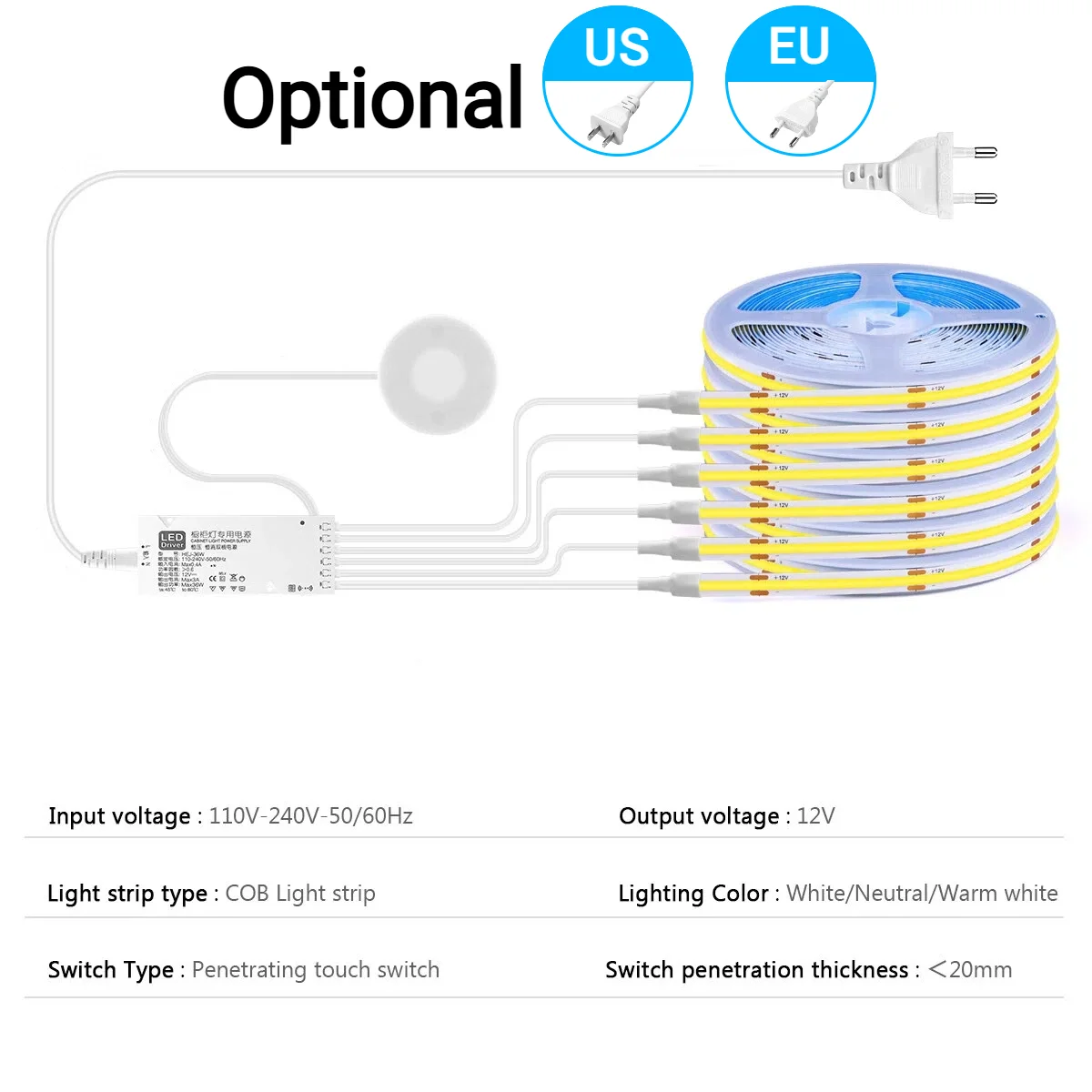 2-6PCS COB LED Strip Light Kit - Commercial Kitchen Lights 评论和价格