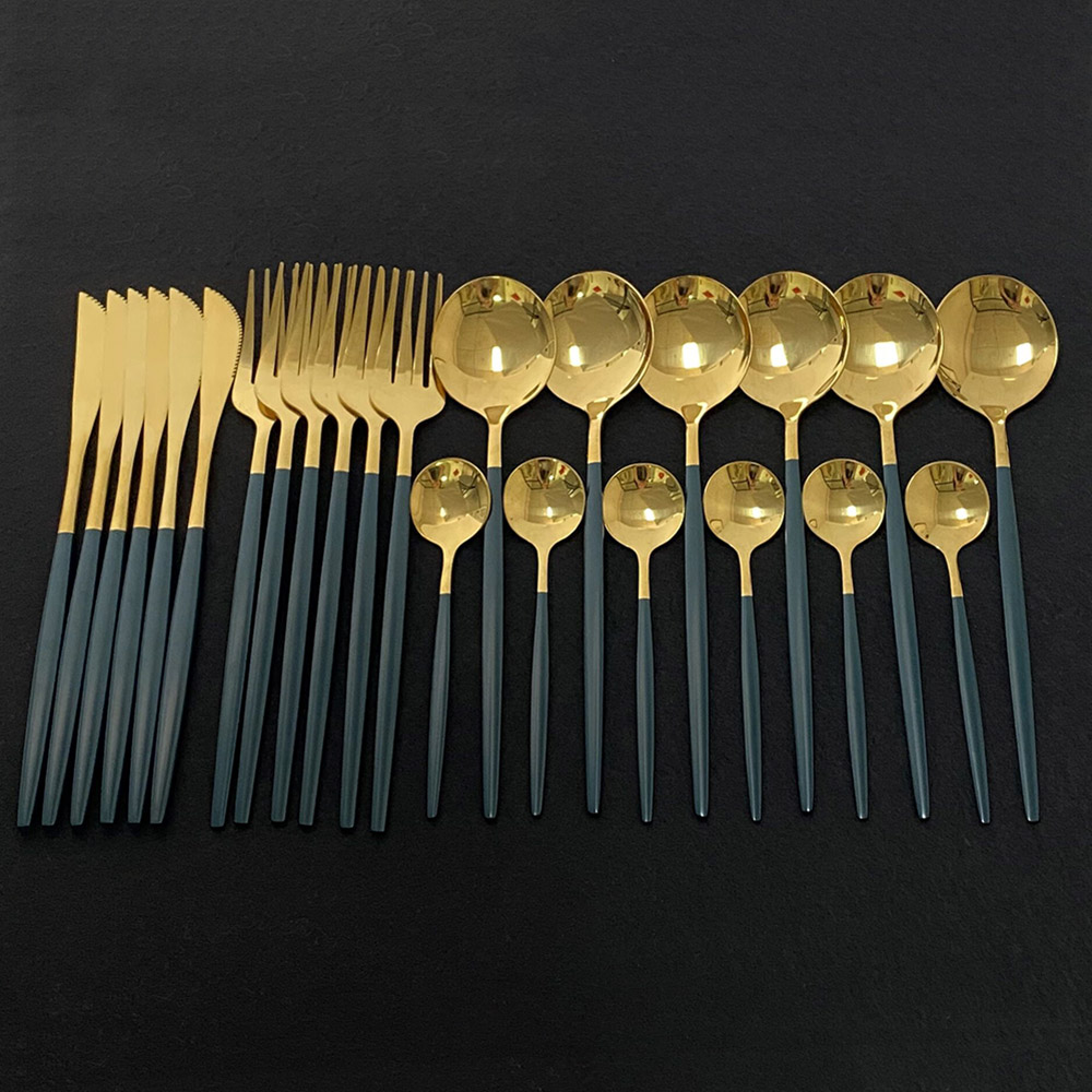 24Pcs Colorful Dinnerware Set  - Commercial Kitchen Knife Set 评论和价格
